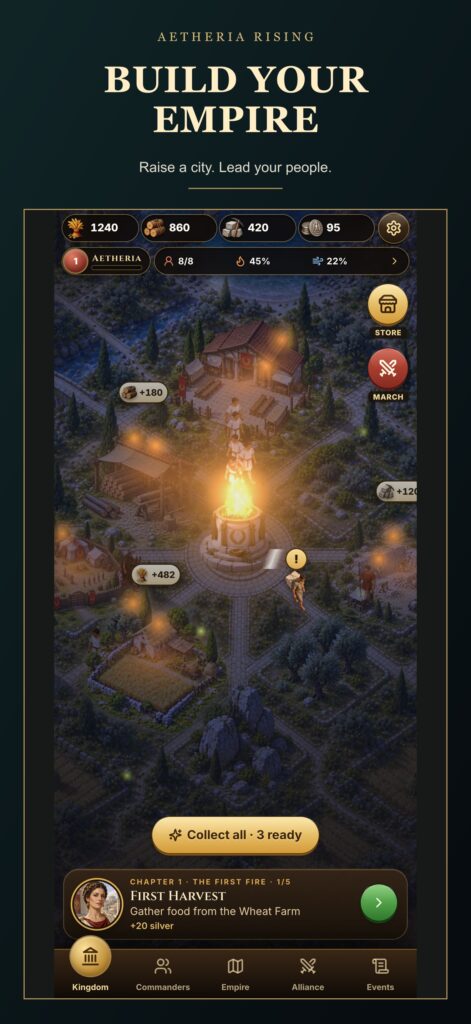 Aetheria Rising city — development preview